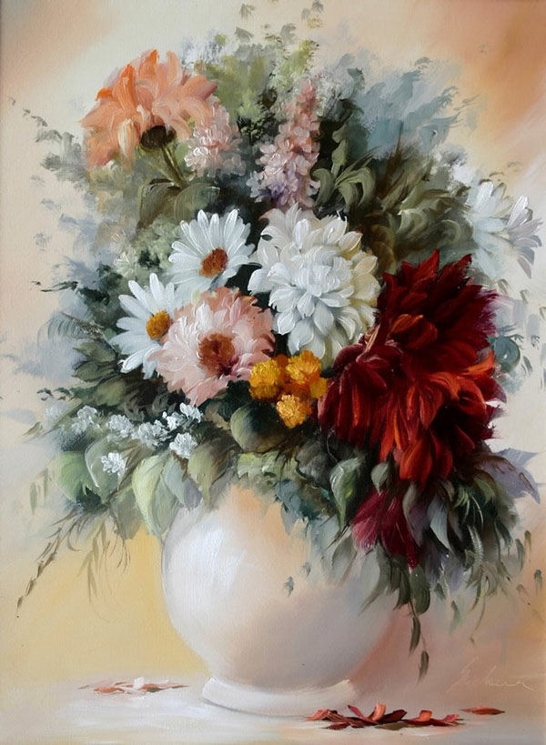 Bouquets Painting by Szechenyi Szidonia (11)